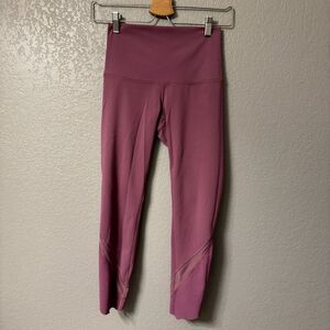 Lululemon Wunder Under Scalloped Hem Fold Over Waist Leggings Size 2(?)